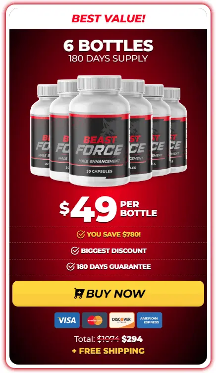 BeastForce 6 Bottle Price